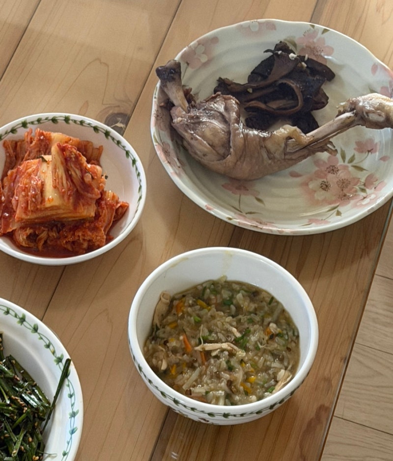 환절기 보양식 삼계탕 효능, 남은 국물로 닭죽 끓이는법