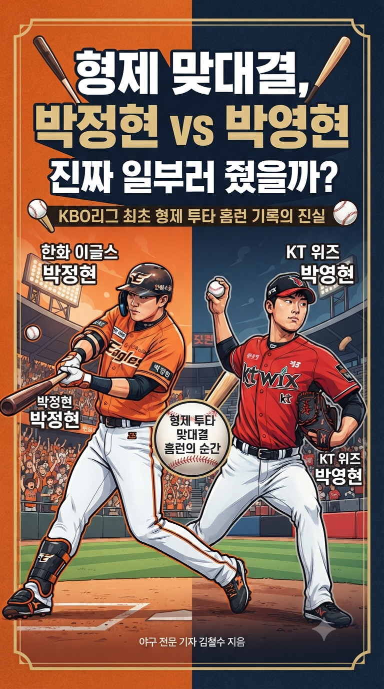 “형에게 일부러 홈런을?” 박정현 박영현 형제 맞대결의 놀라운 결과