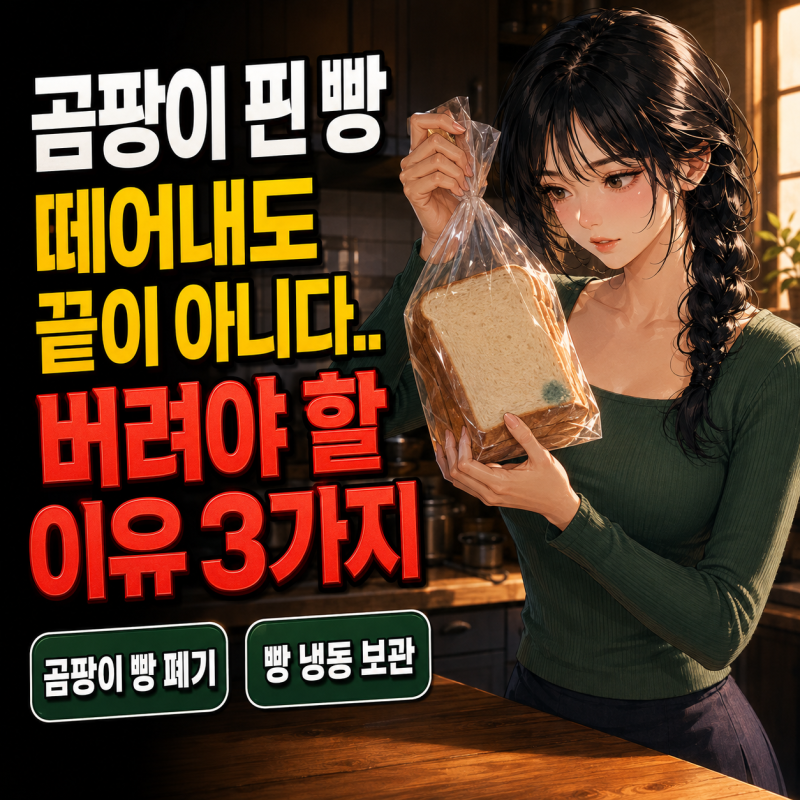 곰팡이 핀 빵, 떼어내도 끝이 아니다.. 버려야 할 이유 3가지