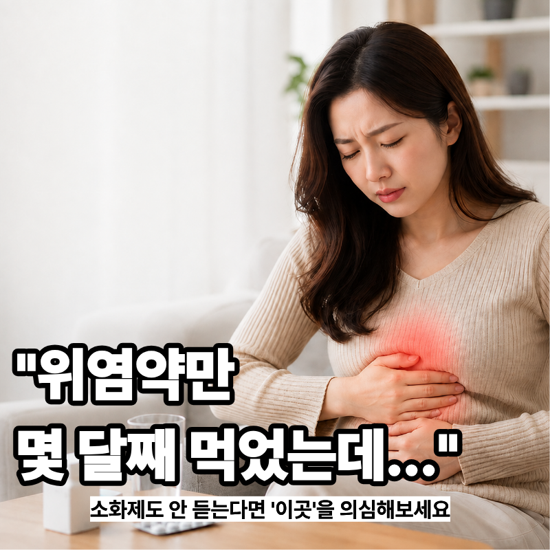 "위염약만 몇 달째 먹었는데..." 소화제 안 들을 때 의사들이 제일 먼저 의심하는 뜻밖의 장기