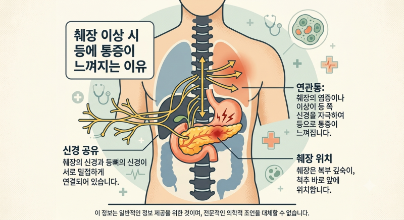 "담 걸린 줄 알았는데..." 정확한 췌장암 등 통증 부위와 양상, 그리고 초기증상 제대로 알아....
