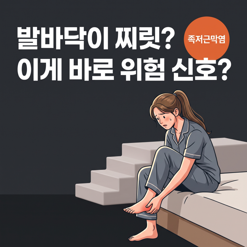 족저근막염, 아침 첫걸음 발바닥 불편함이 보내는 진짜 신호