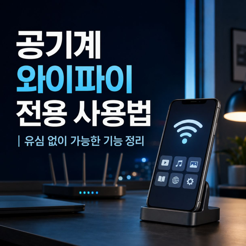 공기계 와이파이 전용 사용법과 가능한 기능 정리
