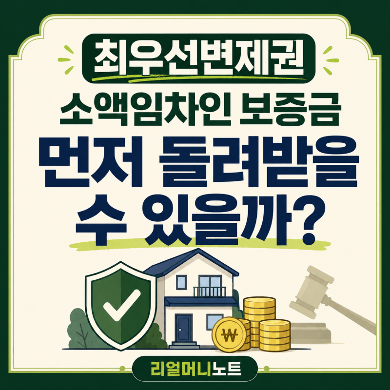 소액임차인 최우선변제권 기준과 지역별 보증금 보호금액