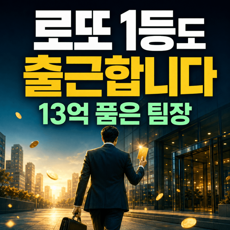 로또 1등도 출근합니다 드라마｜출연진·줄거리·몇부작·공개일