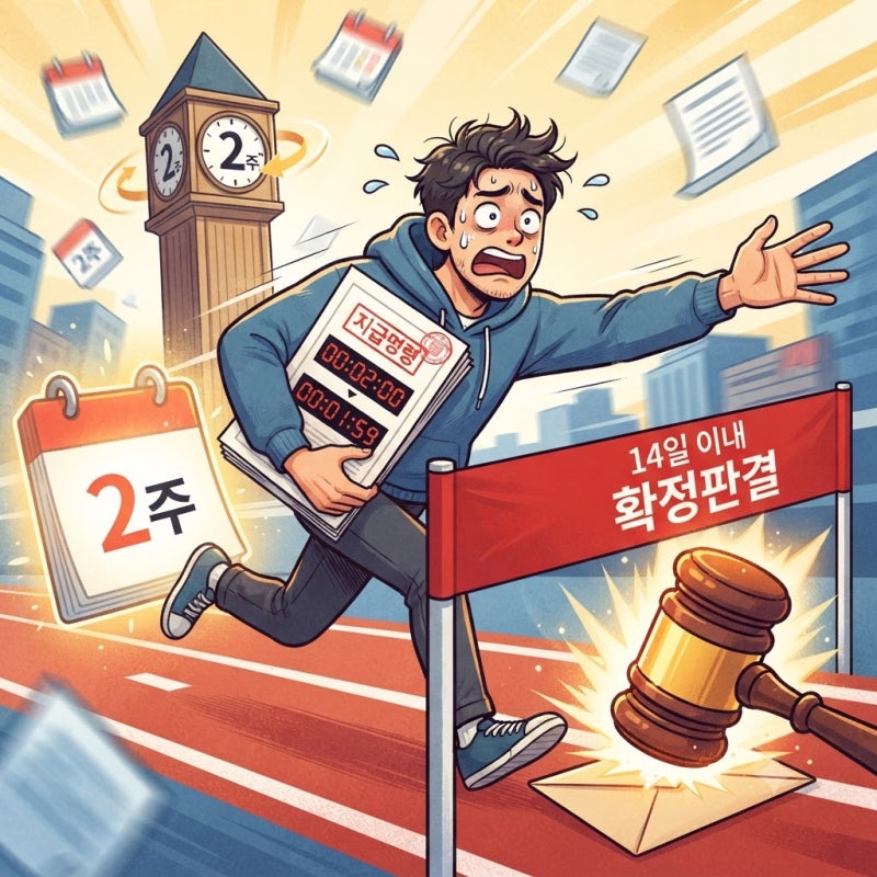 지급명령 받았을 때 대처방법, 2주를 놓치면 판결과 같은 효력이 생깁니다｜2026