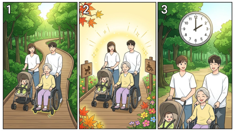 화담숲 유모차 휠체어 추천 코스! 완만한 데크길 2시간 완전 정복