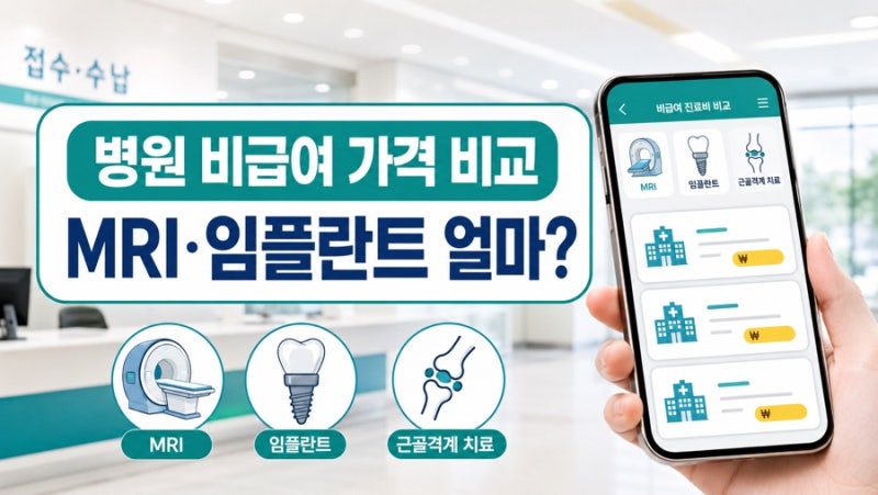 병원 비급여 진료비 어디서 비교할까? MRI·임플란트 가격 조회 방법