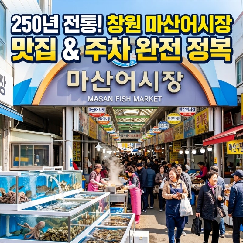 250년 바다의 숨결이 머무는 곳, 마산어시장에서 마주한 활기와 미식의 깊이