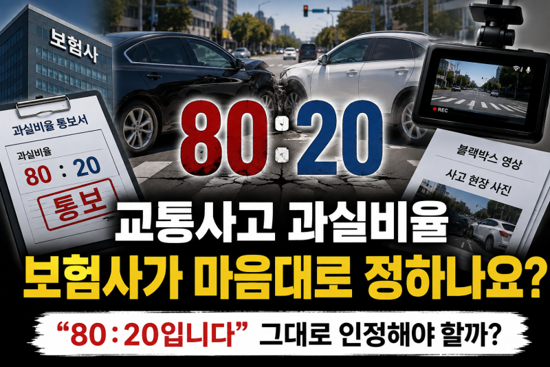 교통사고 과실비율 억울할 때 이의제기하는 방법 총정리