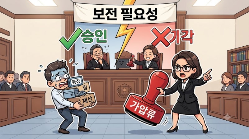 2026 가압류 신청 절차, 승인과 기각을 가르는 ‘보전 필요성’ 입증법