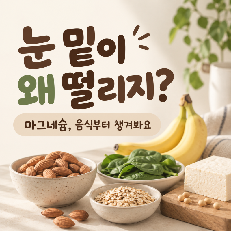 마그네슘 많은 음식 뭐가 있을까? 눈밑떨림이 신경 쓰여 찾아본 식재료
