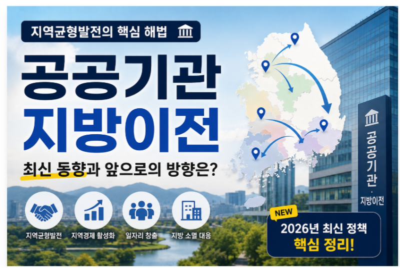 2차 공공기관 지방이전 최신소식 | 350개 이전, 109개 통폐합 총정리