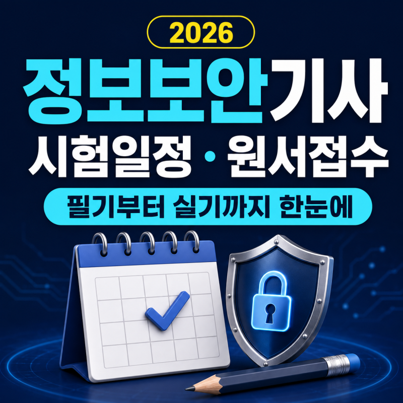 2026 정보보안기사 시험일정, 원서접수부터 필기·실기까지 한눈에