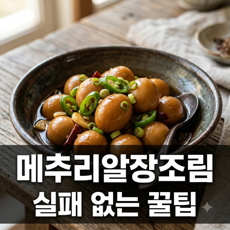 메추리알장조림 황금레시피 실패 없이 만드는 초간단 밥도둑 반찬!