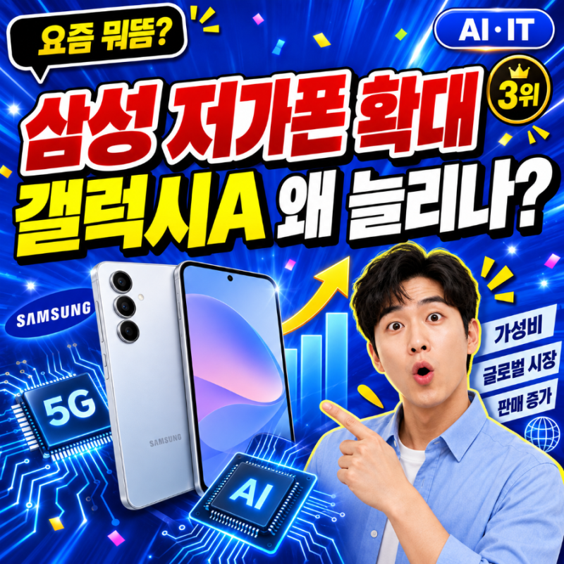 삼성이 갑자기 저가 갤럭시를 늘린다? 갤럭시A 생산 확대하는 진짜 이유