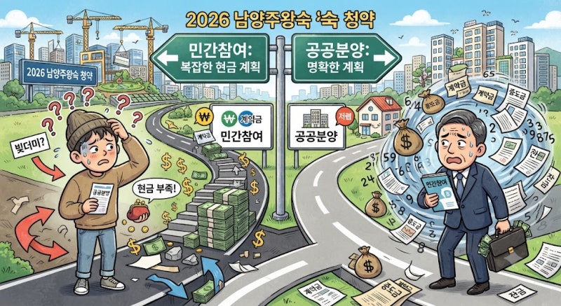 2026 남양주왕숙 하반기 청약, 공공분양과 민간참여를 헷갈리면 현금계획부터 달라진다
