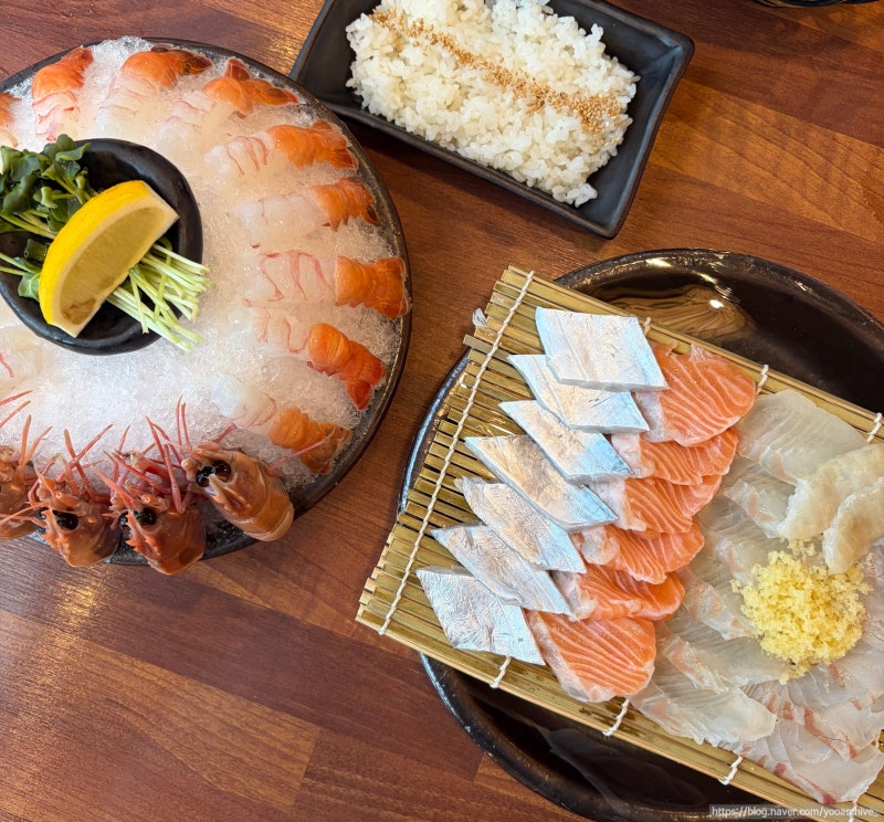 제주 협재해수욕장 맛집 도톰 모딱세트 딱새우 회 매운탕 후기