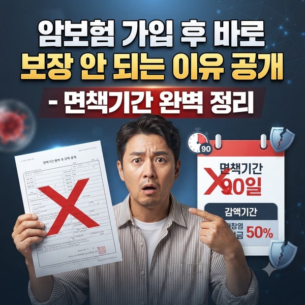 암보험 가입 후 바로 보장 안 되는 이유 공개 - 면책기간 완벽 정리