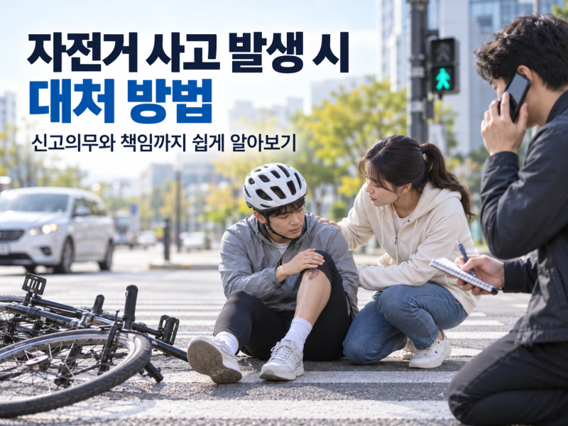 자전거 사고 발생 시 대처 , 신고의무와 책임까지 쉽게 알아보기