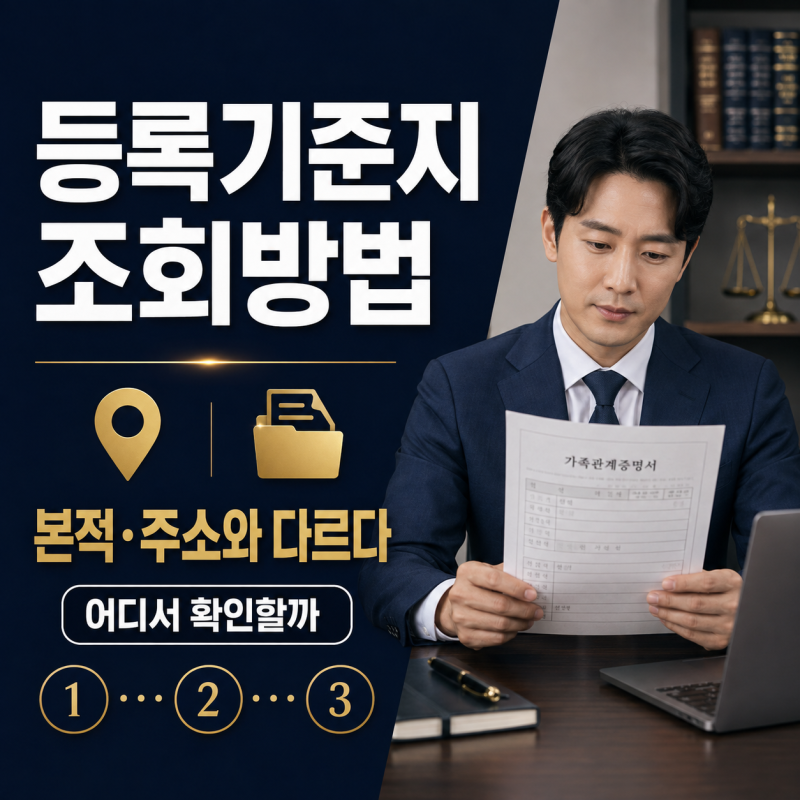 등록기준지 조회방법과 본적의 차이