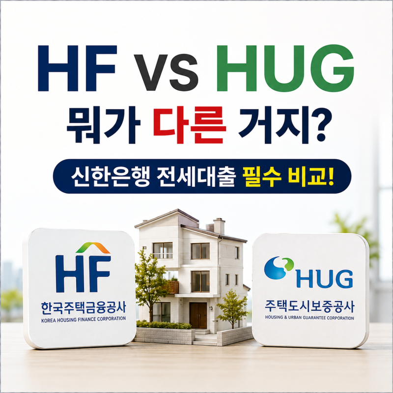 "HF랑 HUG 도대체 뭐가 다른 거지?" 신한은행 전세대출 이용 시 반드시 알아야 할 보증 기관(한....