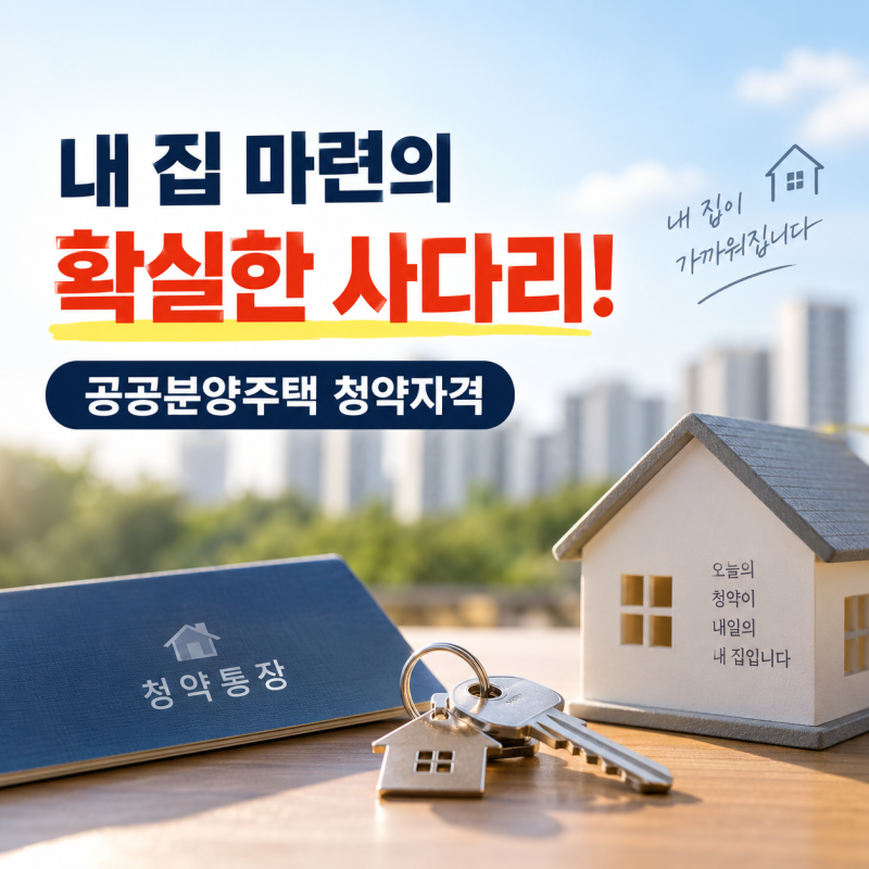 내 집 마련의 가장 확실한 사다리! 공공분양주택 청약자격(무주택·소득·자산·청약통장) 완....