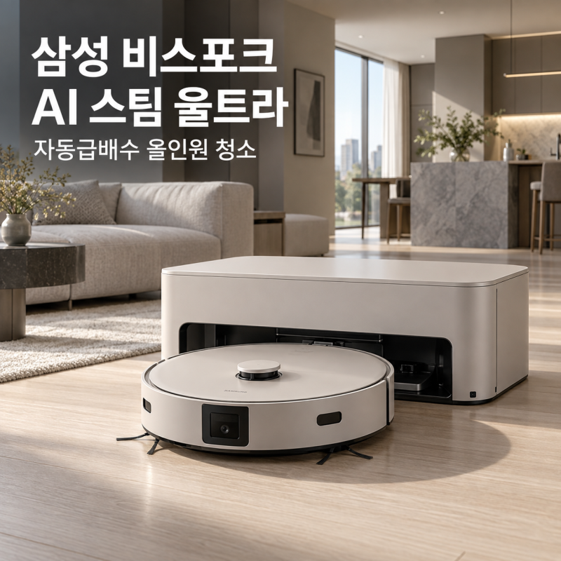 [193만원대 살펴보기] 삼성 2026 신제품 비스포크 AI 스팀 울트라 직배수 자동급배수 물걸레 올....