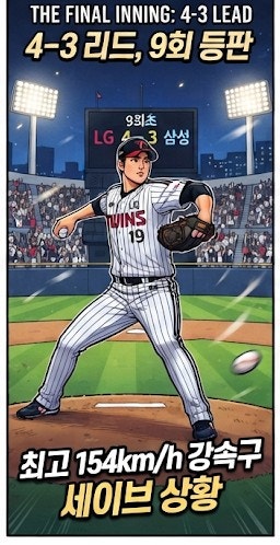 최고 154km 완벽투! 고우석 LG 복귀전 세이브 비하인드 총정리