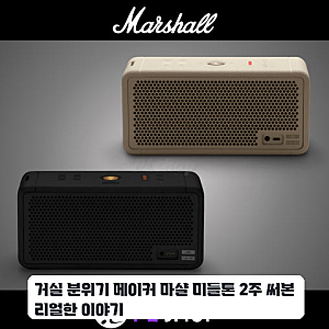 거실 인테리어용 마샬 미들톤 스피커 며칠 써본 솔직한 느낌