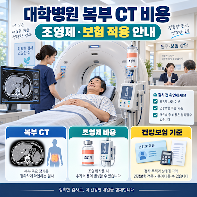 대학병원 복부 CT 검사 비용은 얼마인가요?｜조영제·보험 적용 안내