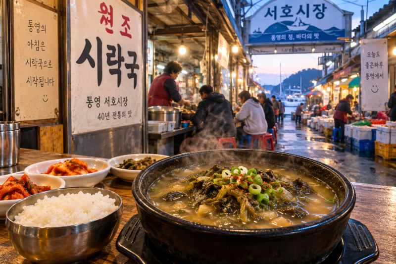 통영 아침식사 맛집 추천 7선｜새벽부터 문 여는 시락국·복국·충무김밥·해장국