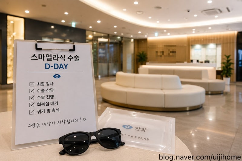 ️ 스마일라식 수술 후기 ③ | 수술 당일의 모든 순간 ｜수술실부터 회복실, 귀가까지