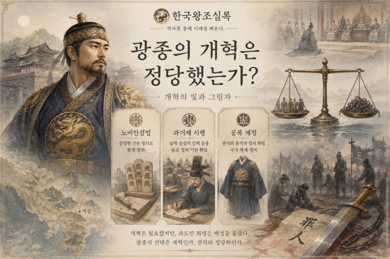 광종의 가계도와 개혁 : 왕권 강화를 위한 노비안검법과 과거제, 그의 혁신은 정당했는가?