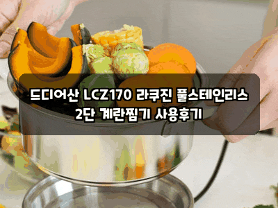 드디어산 LCZ170 라쿠진 풀스테인리스 2단 계란찜기 사용후기