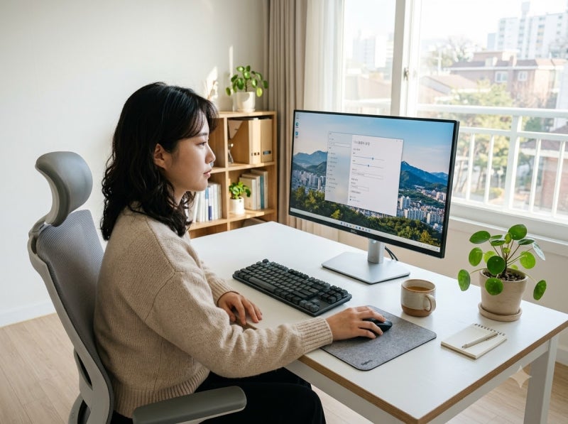 모니터 해상도 설정 방법 화면 비율 안 맞을 때 이렇게 조절해요