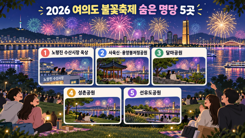 2026 여의도 불꽃축제 나만 아는 숨은 명당 5곳과 늦은 도착 자리 선점 꿀팁