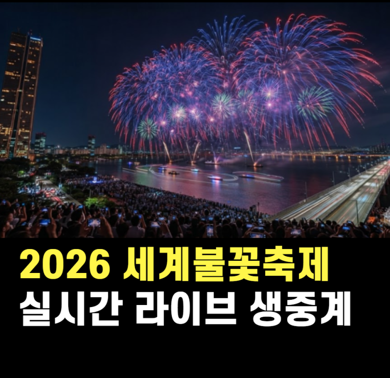 2026 서울세계불꽃축제 시간 명당 무료 생중계 라이브