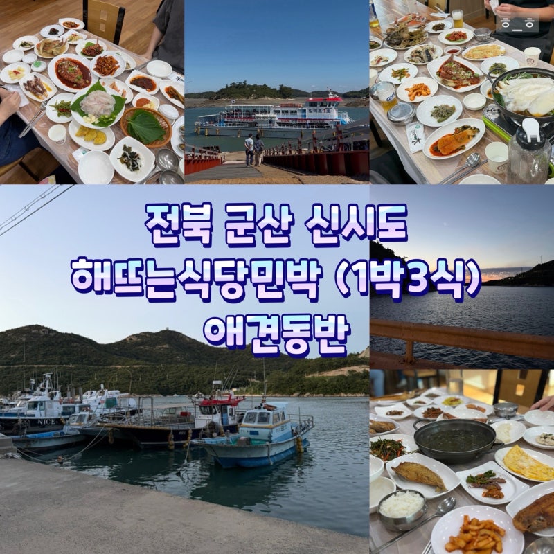 전북 군산 신시도 여행 | 해뜨는식당민박 | 1박3식 | 전북애견동반 | 태교여행 | 부모님과 함께....