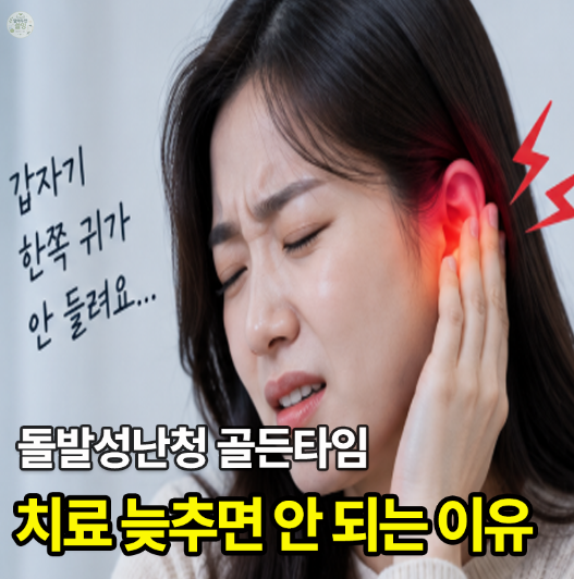 돌발성난청치료 언제 시작해야 할까? 스테로이드·고막주사 “시간이 중요한 이유”