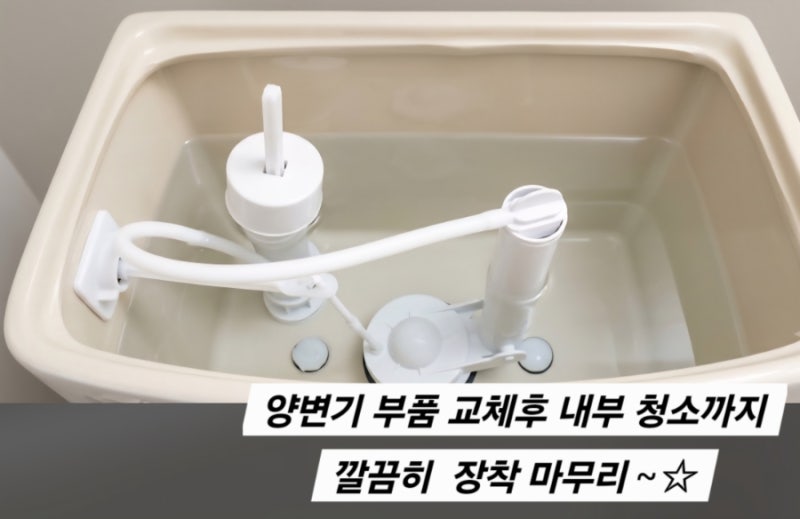 양변기 부속품 셀프 교체 방법! 물샘·잡소리 직접 수리한 후기
