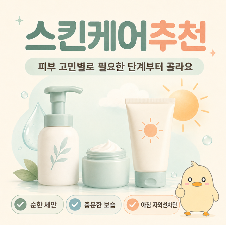 스킨케어추천, 건성 지성 예민 나눠서 고르는 법