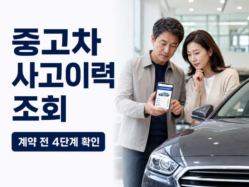 중고차 사고이력 조회만 믿으면 안 되는 이유｜카히스토리·성능기록부 확인 순서