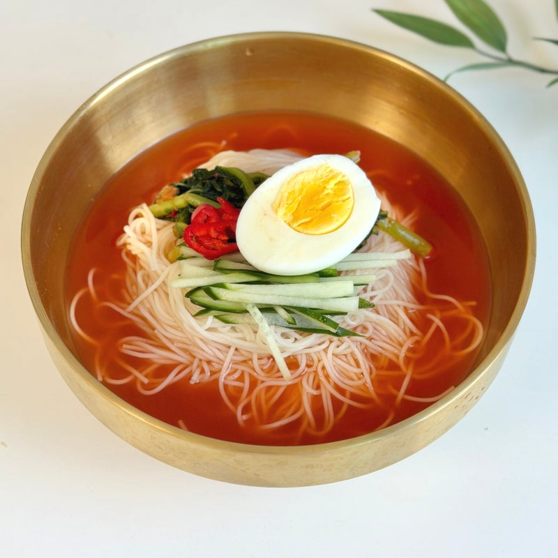 김치말이국수 레시피, "냉면육수"로 열무국수 만드는법