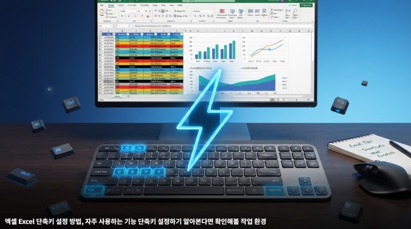 엑셀 Excel 단축키 설정 방법, 자주 사용하는 기능 단축키 설정하기 알아본다면 확인해볼 작업....