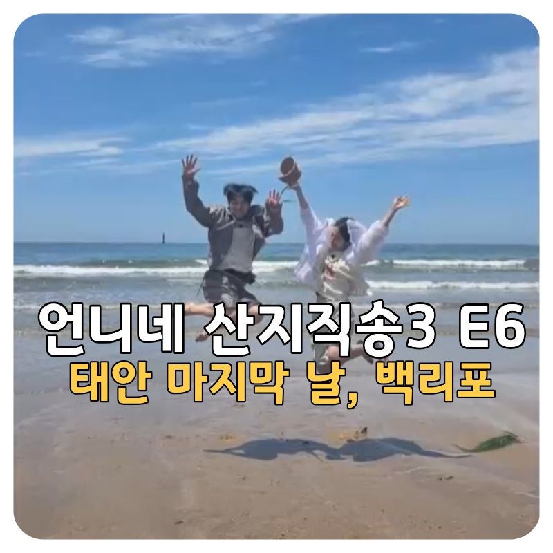 언니네 산지직송3 E6 9.3 방송 후기, 태안 족발부터 백리포 해수욕장까지