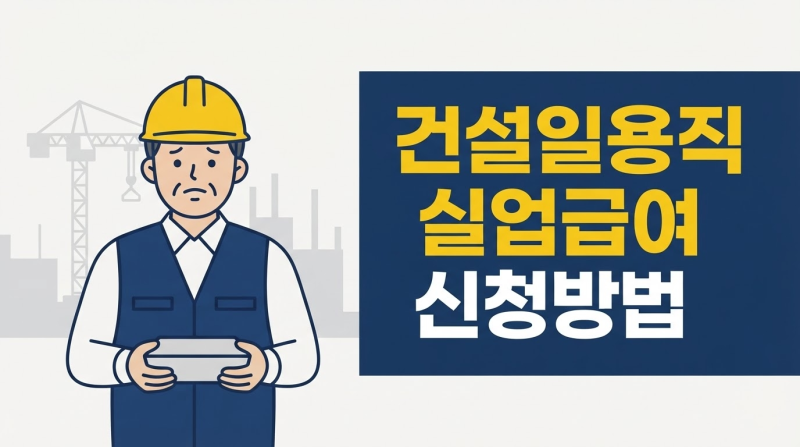 건설일용직 실업급여 신청방법ㅣ 절차·조건·금액2026