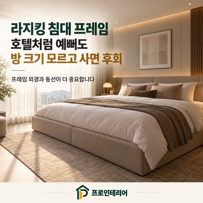 라지킹 침대 프레임, 호텔처럼 예뻐 보여도 방 크기 모르고 사면 후회합니다