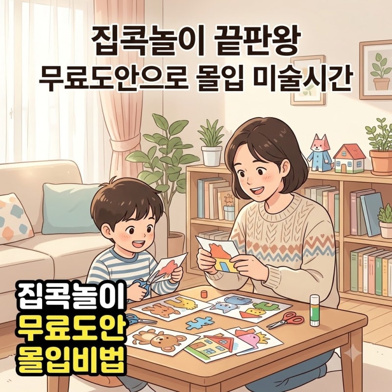 따니네 만들기 무료도안 제대로 즐기는 법: 집콕 미술놀이가 4시간 몰입으로 바뀌는 준비 팁