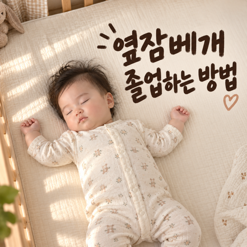 아기 옆잠베개 졸업시기 6개월에 뗀 방법 실제 후기
